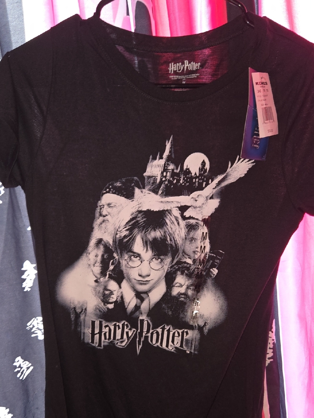 Warner Bros. Harry Potter Black Short-Sleeve Graphic Tee